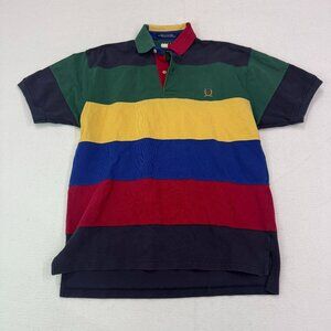 Vintage Y2K Tommy Hilfiger Color Block Polo Shirt Men's Small Preppy Loud